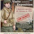 Affiche exposition histoire secrete 1944 chateau de colombieres